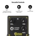 thumbnail image 4 of Dolamo Heavy Metal Guitar Effects Pedal High Gain Distortion Volume/Mid DC 9V 6.35mm Input/Output Interface Extreme and Classic Two-Way Selector Switch Electric Guitar Effector with True Bypass, 4 of 9