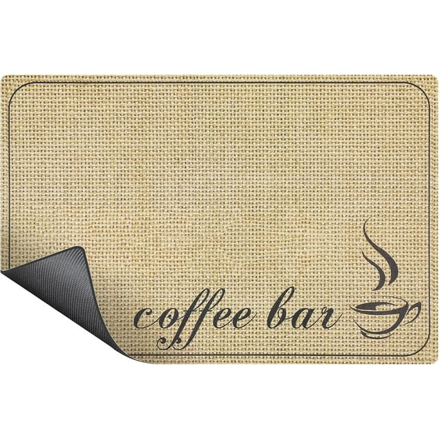 Large Absorbent Dish Drying Mat 23.6 x 15.7 Inch QuickDry Coffee Mat for Kitchen Counter Perfect for Coffee Bars Ensures Clean and Dry Surfaces