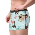 thumbnail image 4 of Disketp Cute Pug Dogs Men'S Boxer Briefs,Soft And Breathable Cotton Underwear With Comfortflex Waistband, 4 of 8