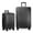 Black, variant on U.S. Traveler Boren Hardside Rugged Spinner Luggage Set w/ USB Port, Navy, 2-Piece (22/30)
