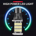 thumbnail image 2 of 16X T15 W16W 45 SMD 4014 LED Car Reverse Back Light Bulbs 6000K White, 2 of 7