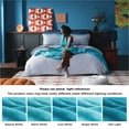 thumbnail image 6 of Astarin Azure Fleece Queen Size Blanket for Couch&Bed - Lightweight Soft & Warm Plush Fuzzy Cozy Blankets for Fall Winter Spring, 90x90 inches, 6 of 8