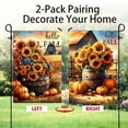 thumbnail image 3 of CSZPPQAF Autumn Garden Flags 12x18 Double Sided-Sunflower,2 Pack-165 GSM Polyester Fall Yard Decoration Flags, Fade Resistant, 3 of 6
