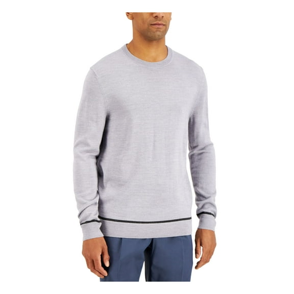 ALFANI Mens Gray Crew Neck Classic Fit Pullover Sweater XL