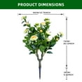 thumbnail image 3 of Studyset 23.6" Artificial Topiary Flower with Ground Spike Set of 2,Artificial Topiary Ball Trees with Rose Flowers,Faux Greenery Shrubs,Fake Plants for Garden,Yard,Porch,Patio Valentine's Day Decor, 3 of 8