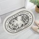 thumbnail image 4 of Alfombra antideslizante alfombra alfombra interior baño blando secionable piel súper absorbente para sala de estar baño cocina baño - Flor Ovalada Óvalo Sunnimix  Alfombra del piso, 4 of 8