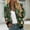 *Green, variant on ClodeEU Women's Christmas Print Jacket,Zip Up Long Sleeve Jacket With Pockets,Trendy Christmas Outwear Black,Womens Plus L