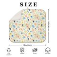 thumbnail image 4 of Pioneer Flower Floral Print Pattern Kitchen Dish Drying Mat 1 Pack, Ultra Absorbent Microfiber Drainer Mat, 16"x18", 4 of 6