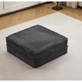 thumbnail image 2 of Compression Mahjong Sofa,Convertible Floor Sofa Bed,DIY Boneless Modular Sectional Sofa,No Assembly Required,Circle fleece fabric,Oversized 3 Seater with 3 Pillows,White, 2 of 9