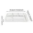 thumbnail image 3 of Commercial Grade Fast Food Trays Imitation Porcelain Compartment Plates For School And Institutional Cafeterias Durable Tableware, 3 of 4
