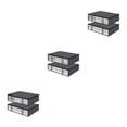thumbnail image 1 of kurtrusly 2pcs/set Large Capacity Storage Bags For Closet Organization Reinforced HandleThe Handle Of Storage Gray 3Set, 1 of 6