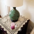 thumbnail image 4 of Tablecloths Crochet Square Table Cover Christmas Lace Table Covering Doilies for Furniture DéCor Beige Color 15.7Inch, 4 of 4