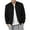 Black, variant on Men's Bomber Jacket Pullover Outerwear Stand Collar Elastic Solid Color Full Zip Outerwear Flight Jacket Red