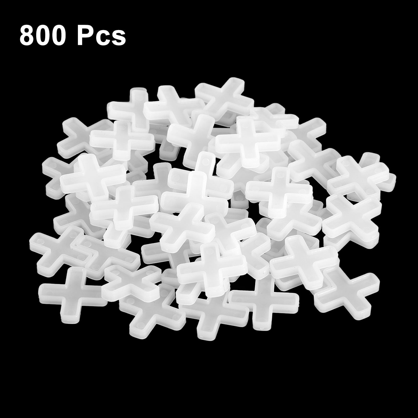 800Pack Tile Spacers, 6mm 1/4" Cross Shape Wall Floor Tile Spacer, White