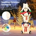 thumbnail image 7 of GVN Christmas Decorations Decor,5.6 Feet Lighted Stacked Snowmen Christmas Decoration, 7 of 7
