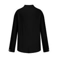 thumbnail image 6 of Amtdh Men's Cargo Shirt Solid Color Y2K Button Jacket with Bust Pockets for Men Casual Long Sleeve Lapel Collar Lightweight Blouses Mens Breathable Tops Black_cool M, 6 of 6