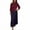 Wine, variant on Enjoytime Womens Winter Dresses Solid Color Round Neck Pleated Long Dress Long Sleeve Elegant Fashion Fall Dresses Khaki XXL
