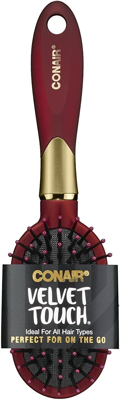 Conair Velvet Touch Round Cushion Based Hair Brush 1 ea (Pack of 1)
