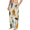 thumbnail image 6 of Sikiie Sunny Yellow SunFlower Pajama Pants Men, PJ Bottoms, Sleep & Lounge Pants-XX-Large, 6 of 6