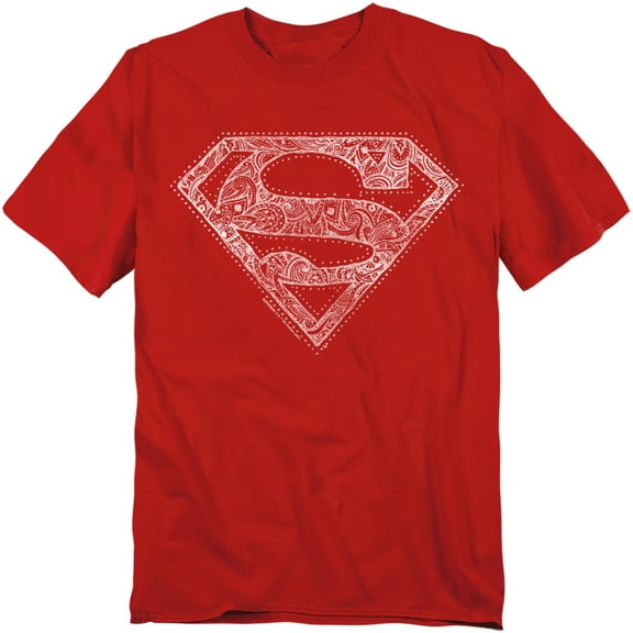 Superman T-Shirt Rough Paisley Logo Unisex Graphic Tee For Men & Women