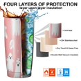 thumbnail image 7 of 20oz Tumblers Halloween Ghosts with Boo Stainless Steel Vacuum Insulated Double Wall Travel Tumbler Cups Mug with Lid and Straw,Cleaning Brush for Cold & Hot Drinks, 7 of 7