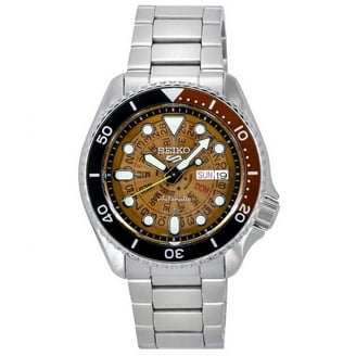 ★超美品　SEIKO 5 SPORTS 自動巻き ブラック SNZB23J2 Seiko 5 Men's Automatic Black Dial Watch, Rubber Band, SNZB23J2