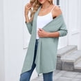 thumbnail image 4 of Gyexs Womens Open Front Knit Cardigan Long Batwing Sleeve Oversized Sweater Boho Pockets Coat (Green, Size XXL), 4 of 8