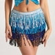 thumbnail image 4 of Cadena de cintura con borlas de cuatro capas para danza del vientre, falda de toalla de cadera Bosimi, toalla de cintura, cinturón con lentejuelas, 4 of 6