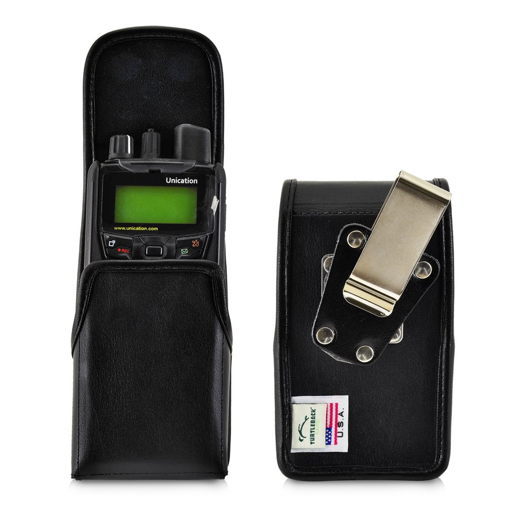 Unication G1 Voice Pager Holster Metal Clip Case Pouch Leather