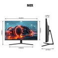 thumbnail image 6 of Suevery 27" Gaming Monitor, 144Hz IPS, QHD/2560x1440p, 99 sRGB, Ultra-Thin, HDMI/DP, Black, 6 of 6
