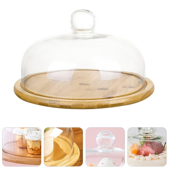 TABLETREANDS Glass Snack Tray Assorted Color 1Pack 10.2X10.2X6.3In For Homeowners Food Serving