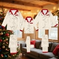 thumbnail image 3 of Guluxicc Christmas Pajamas for Family, Pjs Matching Outfit Sets for Men, Holiday Nightwear, Button Down Shirt with Pockets and Pants, Sleepwear Jammies, Yellow, 3 of 7