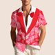 thumbnail image 5 of Blusa y camisa hawaiana de manga corta con cuello vuelto para hombre, camisa unisex informal de verano para playa, de manga corta con botones, ropa estampada divertida, blusa para hombre, 5 of 9