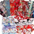 thumbnail image 1 of 30Pcs Japanese Style Cotton Fabrics Patchwork Craft Fabric Bundle Patchwork with Different Pattern, 1 of 5