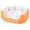 Orange, variant on Orthopedic Dog Bed for Small Dogs, Plush Fleece Puppy Bed Soft Warm Pet Bed Cushion Cozy Dog Beds Washable Pet Beds for Small Medium Dogs Indoor Use Gray 17.7x15.7 in