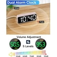 thumbnail image 6 of Super Loud Alarm Clock for Heavy Sleepers, Digital LED Clock with RGB Colorful Changing, Small Digital Clock for Kids Bedroom Bedside Nightstand, Desk Clock with Large Number, 6 of 7