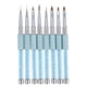 thumbnail image 1 of 8pcs Nail Art Brush Set for Beauty Lightweight Durable with Long Handle, 1 of 3