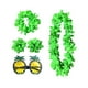 thumbnail image 1 of Conjunto de disfraz de collar hawaiano, diadema de playa ajustable para eventos y fiestas. Verde, 1 of 9