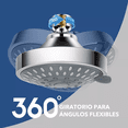thumbnail image 3 of Ducha Regulable De Alta Presión De Acero Inoxidable,5 Modos PLATA, 3 of 5