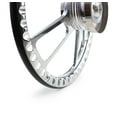 thumbnail image 3 of Burgundy Steering Wheel 14 Inch Aluminum with Chevy Installation Adapter and Horn, 3 of 4