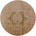 thumbnail image 1 of Ahgly Company Machine Washable Indoor Round Industrial Modern Light Brown Area Rugs, 5' Round, 1 of 7