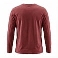 thumbnail image 5 of Men's Long Sleeve T-Shirts Lightweight Super Soft Athletic Crew Neck Tees for Running Lounging Casual Workout Wine, 5 of 6
