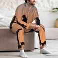 thumbnail image 7 of Naloa Anzac Day Men’s Pajamas Set - Long Sleeve Button Down Sleep Shirt and Pajama Bottoms Sleepwear Set-Medium, 7 of 7