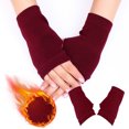thumbnail image 2 of Women's Fingerless Warm Winter Gloves - Combed Cotton, One Size Fits Most, 2 of 2