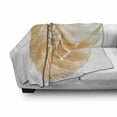 thumbnail image 3 of Geometry Soft Flannel Fleece Throw Blanket, Nautilus Shell Showing the Chambers in Distance Curves Helix Hidden Print, Cozy Plush for Indoor and Outdoor Use, 70" x 90", Cream White, by Ambesonne, 3 of 6