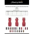 thumbnail image 2 of Made by Olivia Women's Fitted Sleeveless Sexy Body-Con Racer-Back Round Neck Mini Dress, 2 of 4