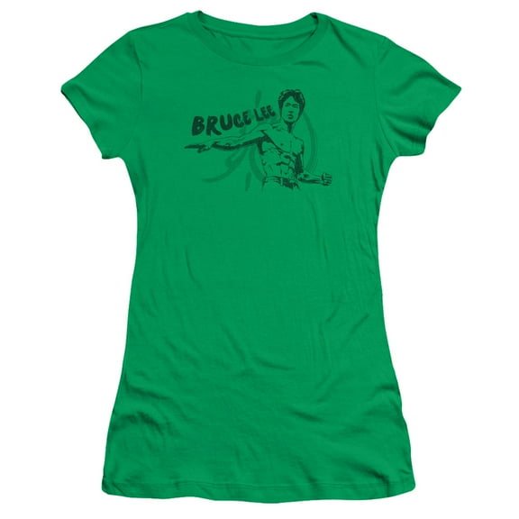 Bruce Lee Brush Lee S/S Junior Women's T-Shirt Sheer Kelly Green
