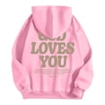 thumbnail image 4 of Women's Hoodies and Sweatshirts Inspirational Word Graphic Sweatshirts Long Sleeve Hoodie Tops for Women, 4 of 5