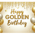 thumbnail image 3 of Golden Glitter Happy Birthday Banner Party Decoration Backdrop for Birthday Parties Photography Props Photo Booth Backgrounds Celebrations, 3 of 7
