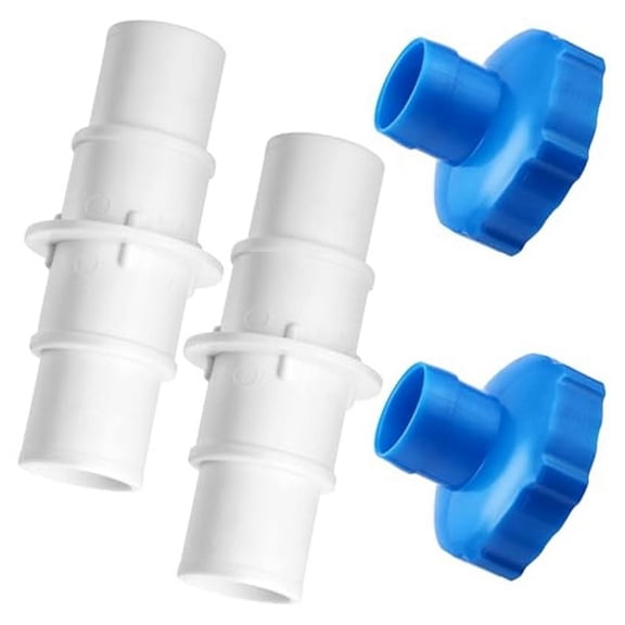 4Pcs Pool Hose Adapter Kit,1-1/4In or 1-1/2In Connector Coupling and 11238 B Adaptor for Vacuum Cleaner